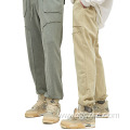 Spring new splicing loose edge sports pants